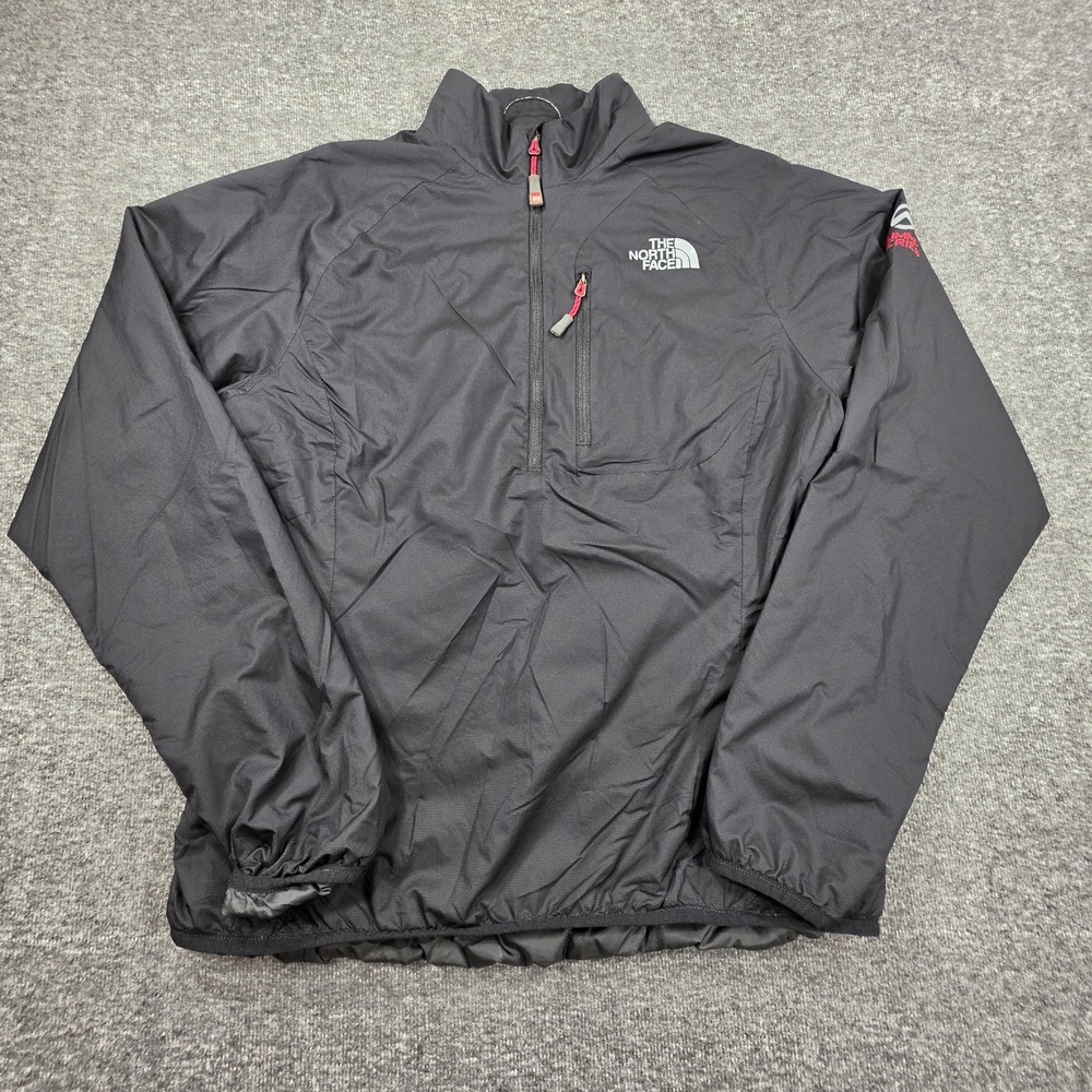 The North Face Summit Series Womens Med Black Quarter Zip Pullover Jacket Puffy